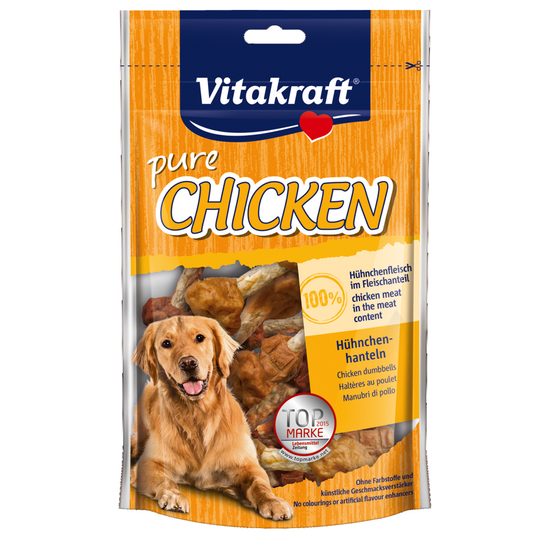 Vitakraft CHICKEN Kycklinghantlar - Ekonomipack: 3 x 80 g