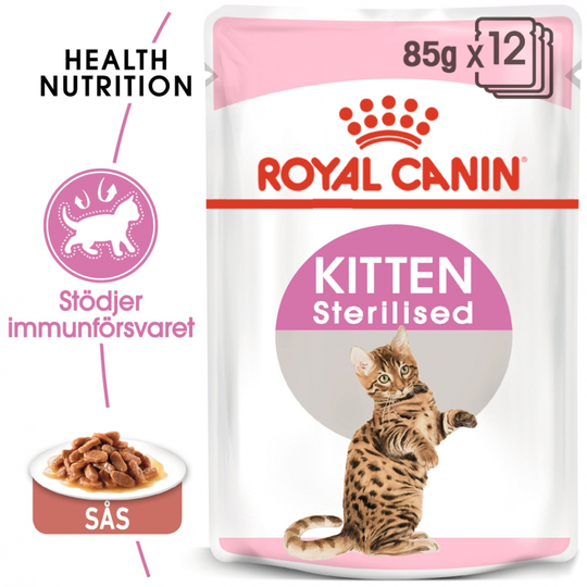 Royal Canin Kitten Sterilised Gravy 12x85 g