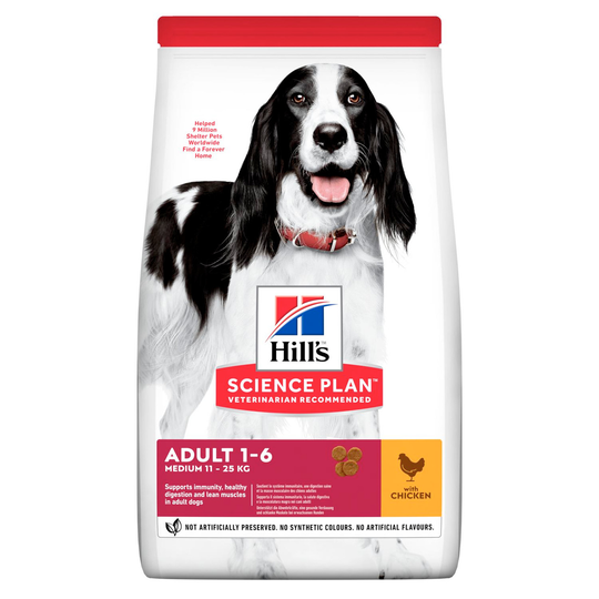 Adult Medium torrfoder med kyckling - 2,5 kg