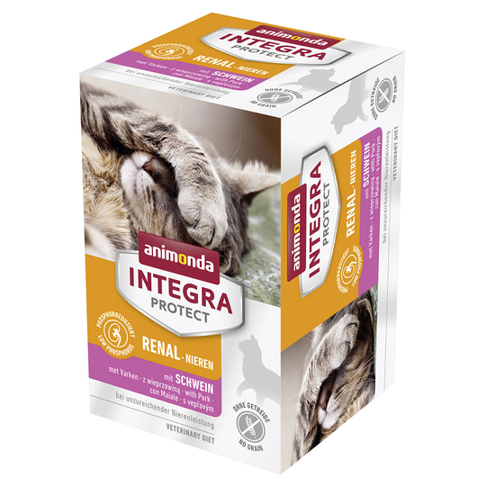 Ekonomipack: Animonda Integra Protect Adult Renal 12 x 100 g portionsform - Griskött