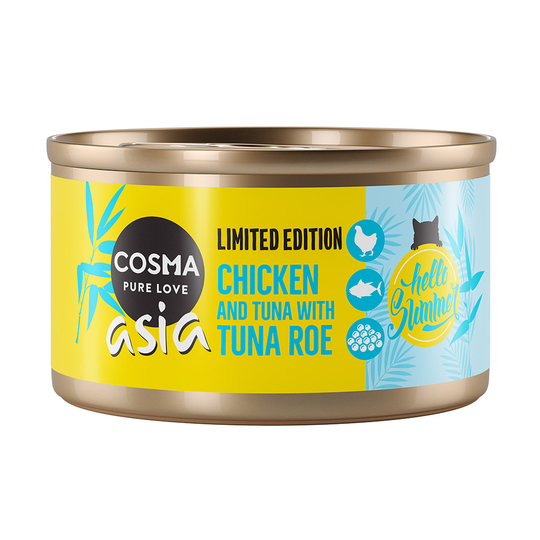 Cosma Asia Summer Edition: Kyckling & tonfisk med tonfiskrom - 6 x 85 g