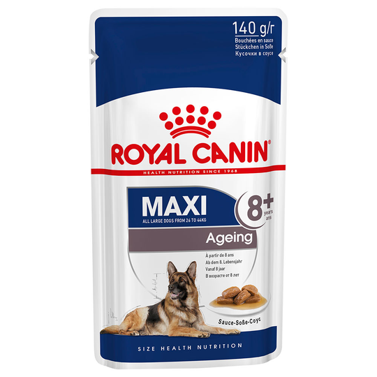 Royal Canin Maxi Ageing 8+ i sås - 40 x 140 g