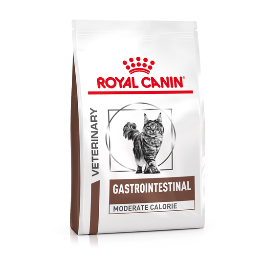 Ekonomipack: 2 påsar Royal Canin Veterinary Feline för katter Gastro Intestinal Moderate Calorie (2 x 4 kg)