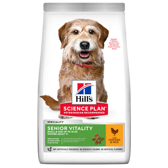 Hill's Science Plan Mature Adult 7+ Senior Vitality Small & Mini Chicken - Ekonomipack: 2 x 6 kg