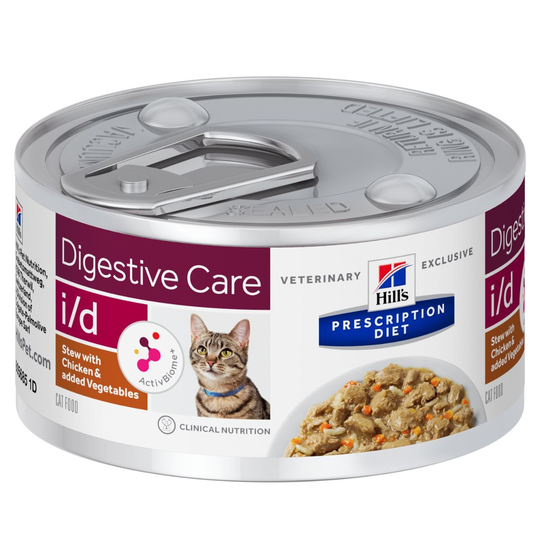 Prescription Diet i/d Stew kattfoder med kyckling & grönsaker - 24 x 82 g