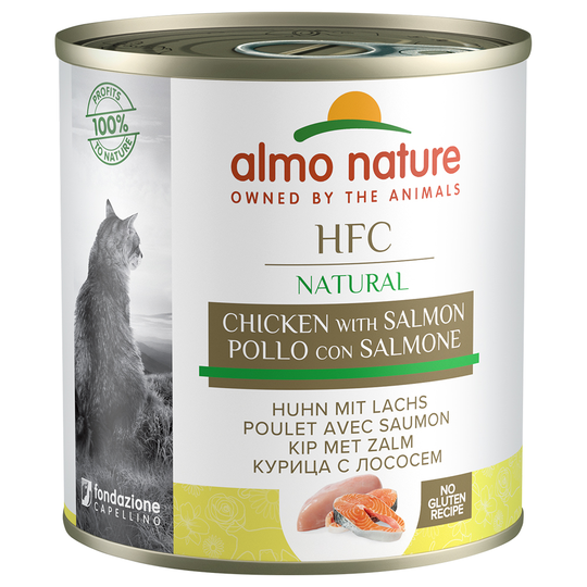 Ekonomipack: Almo Nature HFC 24 x 280 g - Kyckling & lax