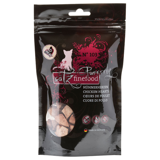 catz finefood Purrrrly Chicken Heart - Ekonomipack: Kycklinghjärtan 3 x 35 g