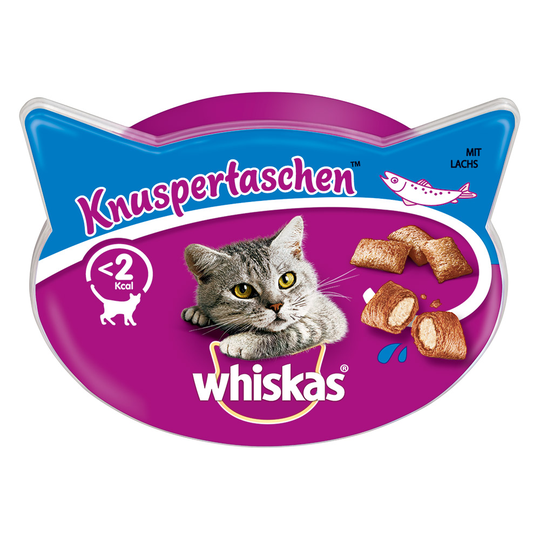 Whiskas Temptations - Ekonomipack: Lax 8 x 60 g