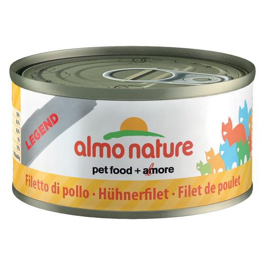 Superblandpack: 24 x 70 g Almo Nature Legend och 6 x 70 g Cosma Nature! - Kycklingfilé + Cosma Nature provpack