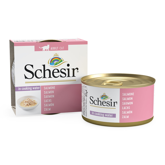 Ekonomipack: Schesir Natural med ris 24 x 85 g - Lax