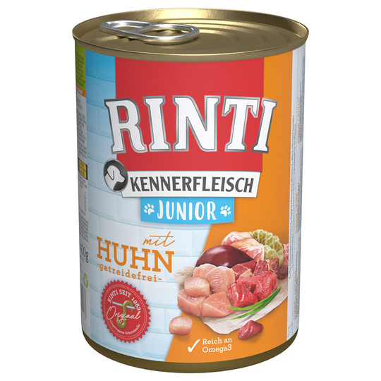 Ekonomipack: RINTI 24 x 400 g - Junior Kyckling