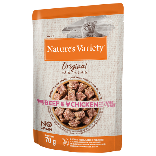 Nature's Variety Original Paté No Grain 12 x 70 g - Nötkött & kyckling