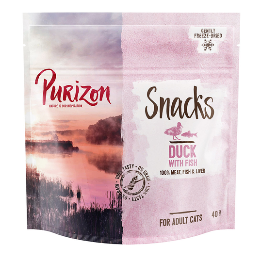 Purizon Snacks Duck & Fish - Grain Free - Ekonomipack: 3 x 40 g