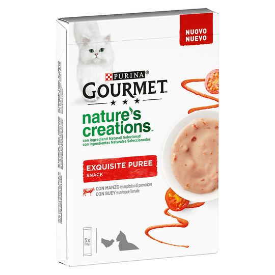 Gourmet Nature's Creations Snack 5 x 10 g - Beef & Tomato