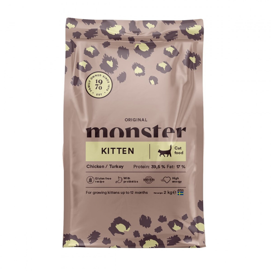 Monster Cat Kitten Chicken & Turkey (2 kg)