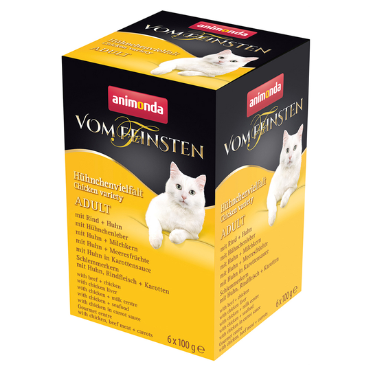Animonda vom Feinsten Adult Mixpaket 6 x 100 g - Kycklingvarianter (6 sorter)