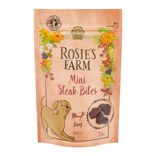Rosie's Farm Snacks Mini Steak Bites Beef - 70 g