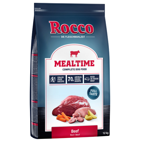 Ekonomipack: 2 x 12 kg Rocco Mealtime - Beef