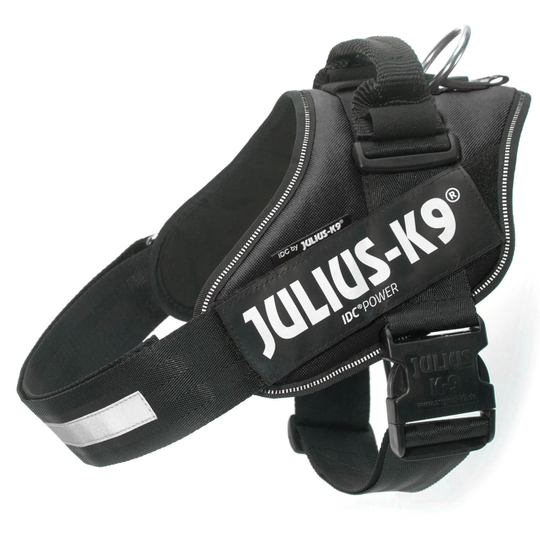 JULIUS-K9 IDC®-Powersele svart - Stl. 1: bröstomfång 63 - 85 cm