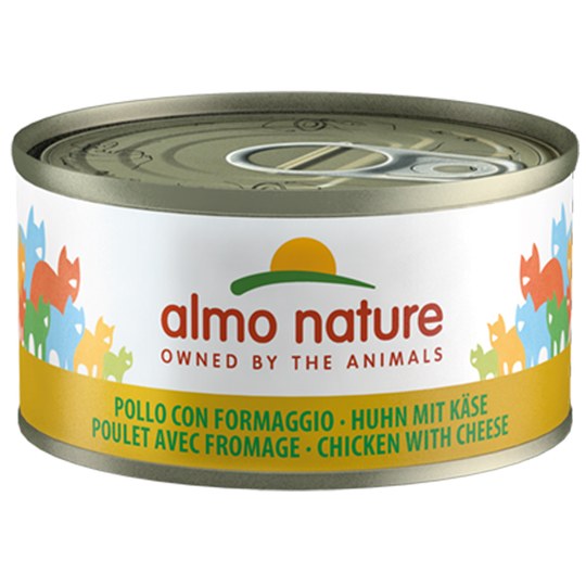 Ekonomipack: Almo Nature 48 x 70 g - Kyckling & ost