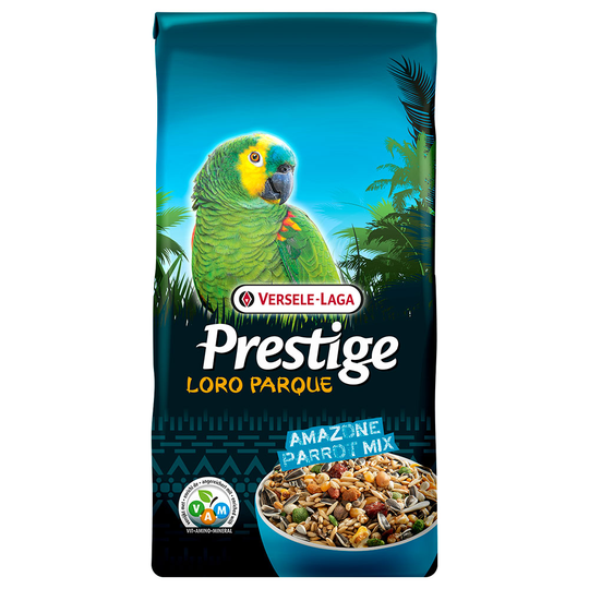 2 kg på köpet! 15 kg / 20 kg Prestige fågelfoder - Loro Parque Amazon Parrot 13 + 2 kg)