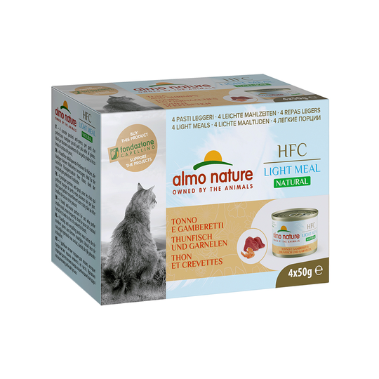 Almo Nature HFC Natural Light 4 x 50 g - Tonfisk & räkor
