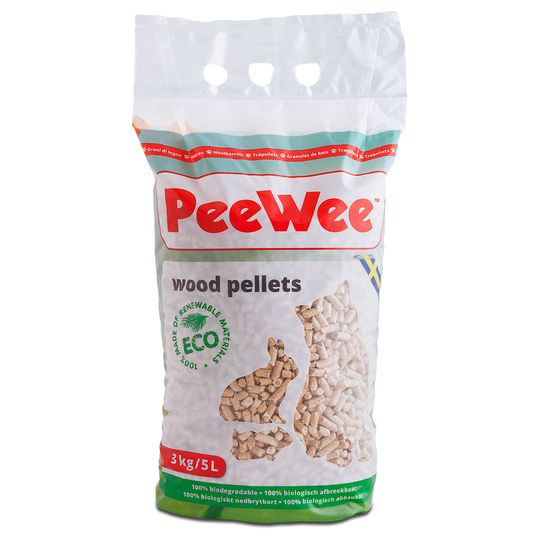 PeeWee Wood Pellets kattströ - 3 kg