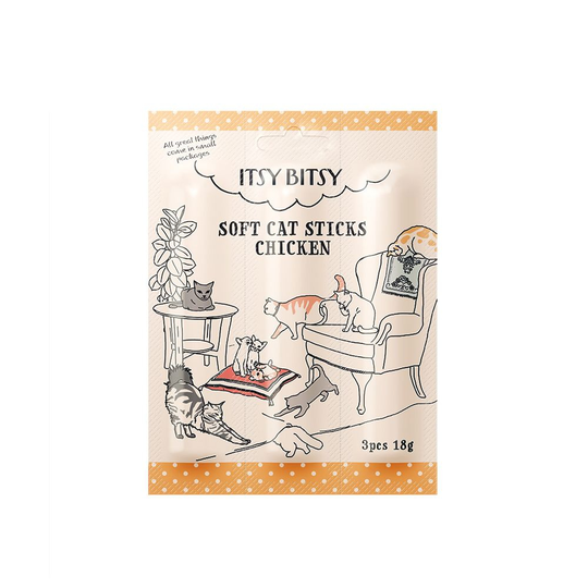 ItsyBitsy Cat Sticks Kyckling 3x6 g