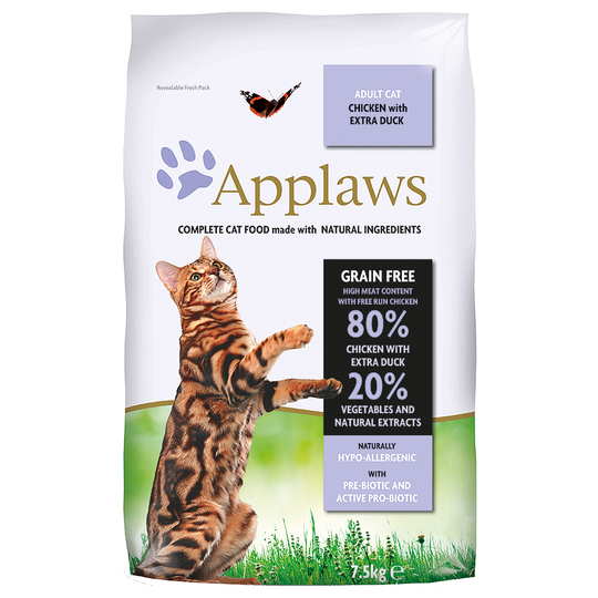 Ekonomipack: Applaws torrfoder 2 x 6/7,5 kg - Adult Chicken & Duck (2 x 7,5 kg)