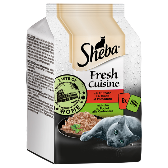 Sheba Fresh Cuisine Taste of Rome 6 x 50 g - Kyckling + Kalkon