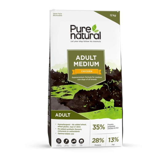 Purenatural Dog Adult Medium Chicken (12 kg)
